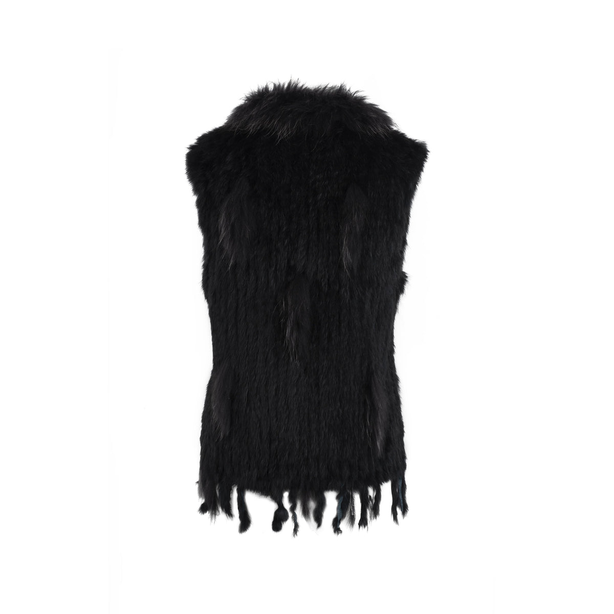 Collection Privé black lapin fur vest pre-owned