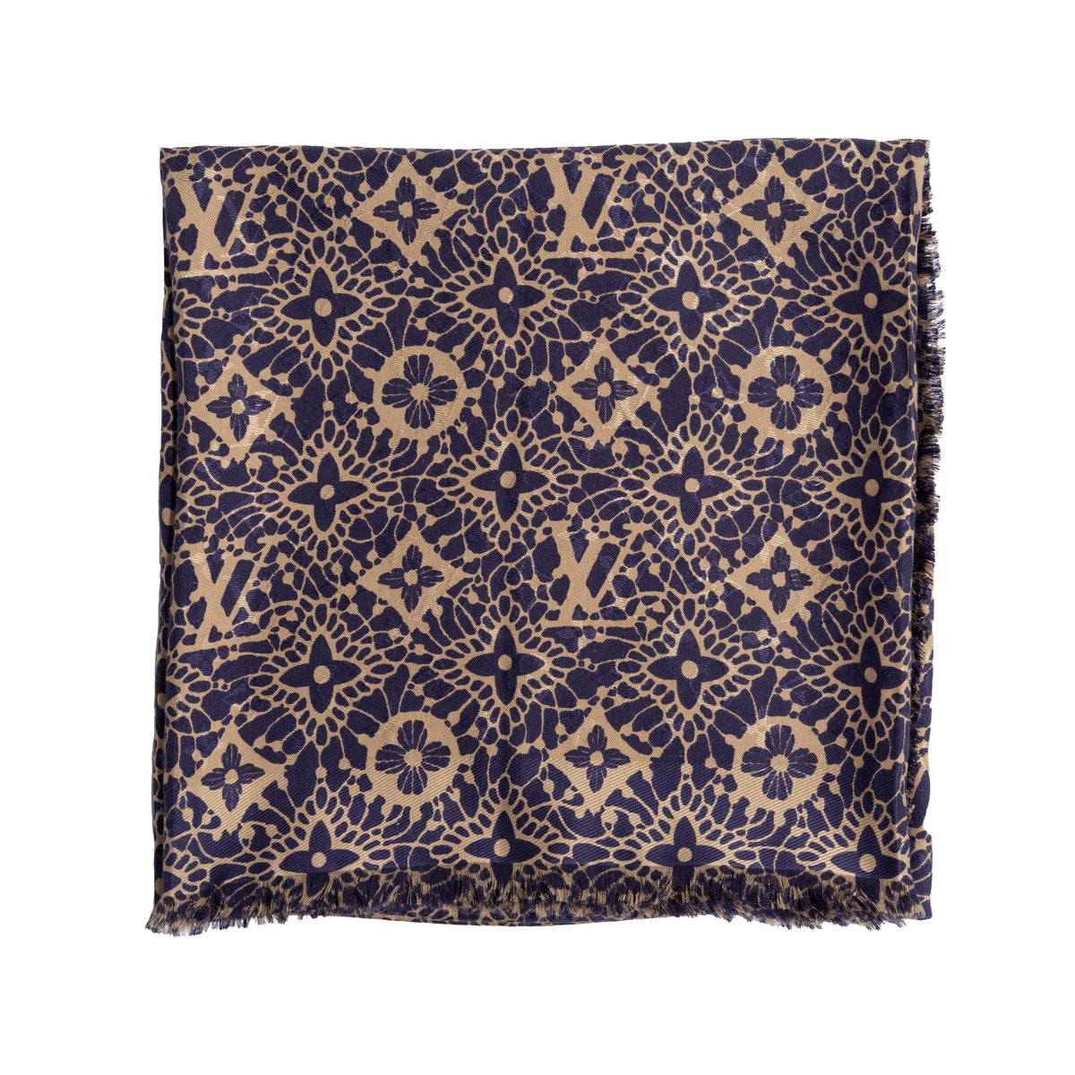 Secondhand Louis Vuitton Fleur Monogram Scarf