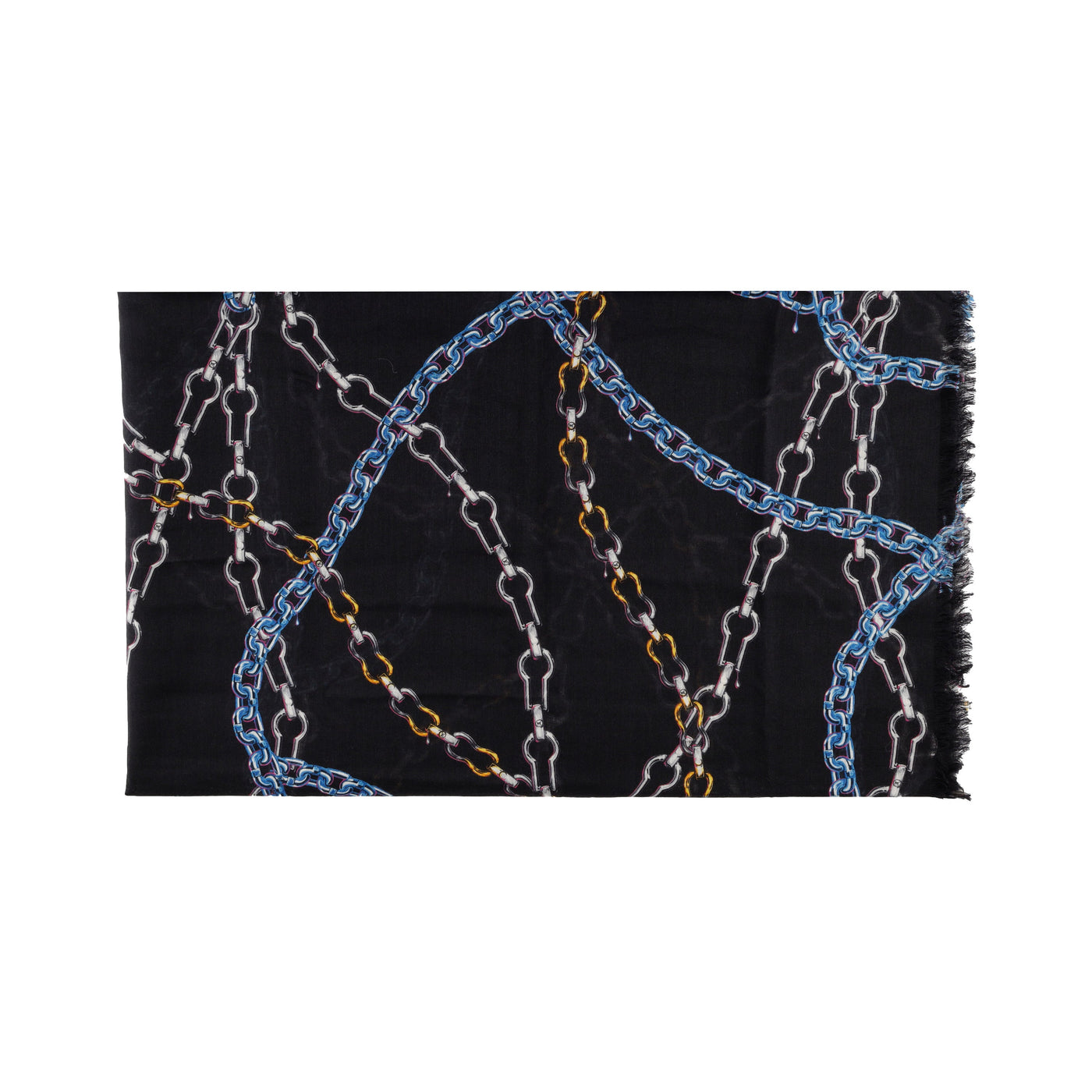 Secondhand Louis Vuitton Multicolor Chain Print Scarf 