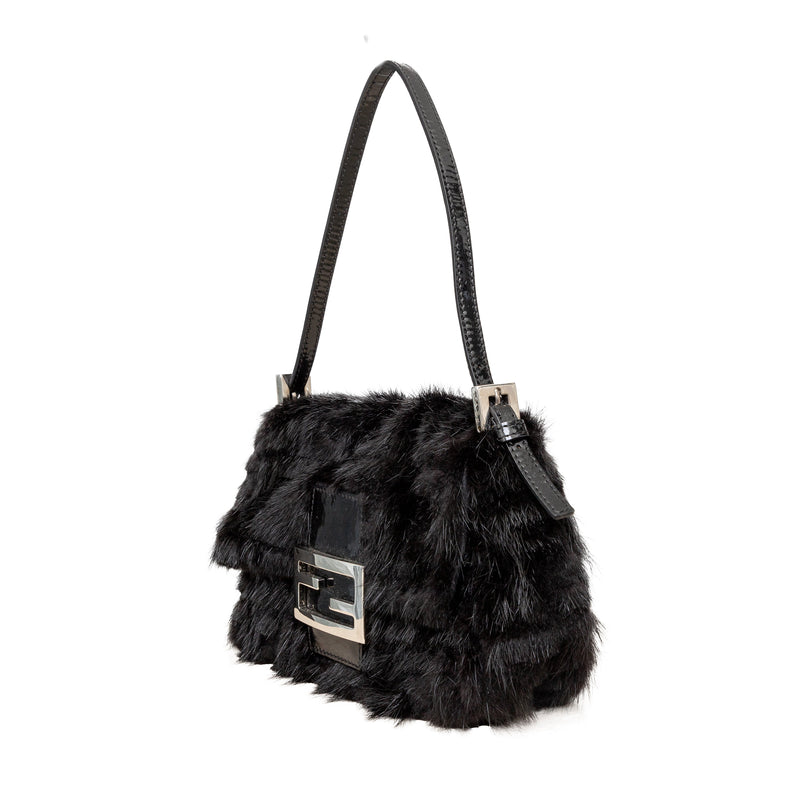 Secondhand Fendi Monogram Fur Baguette