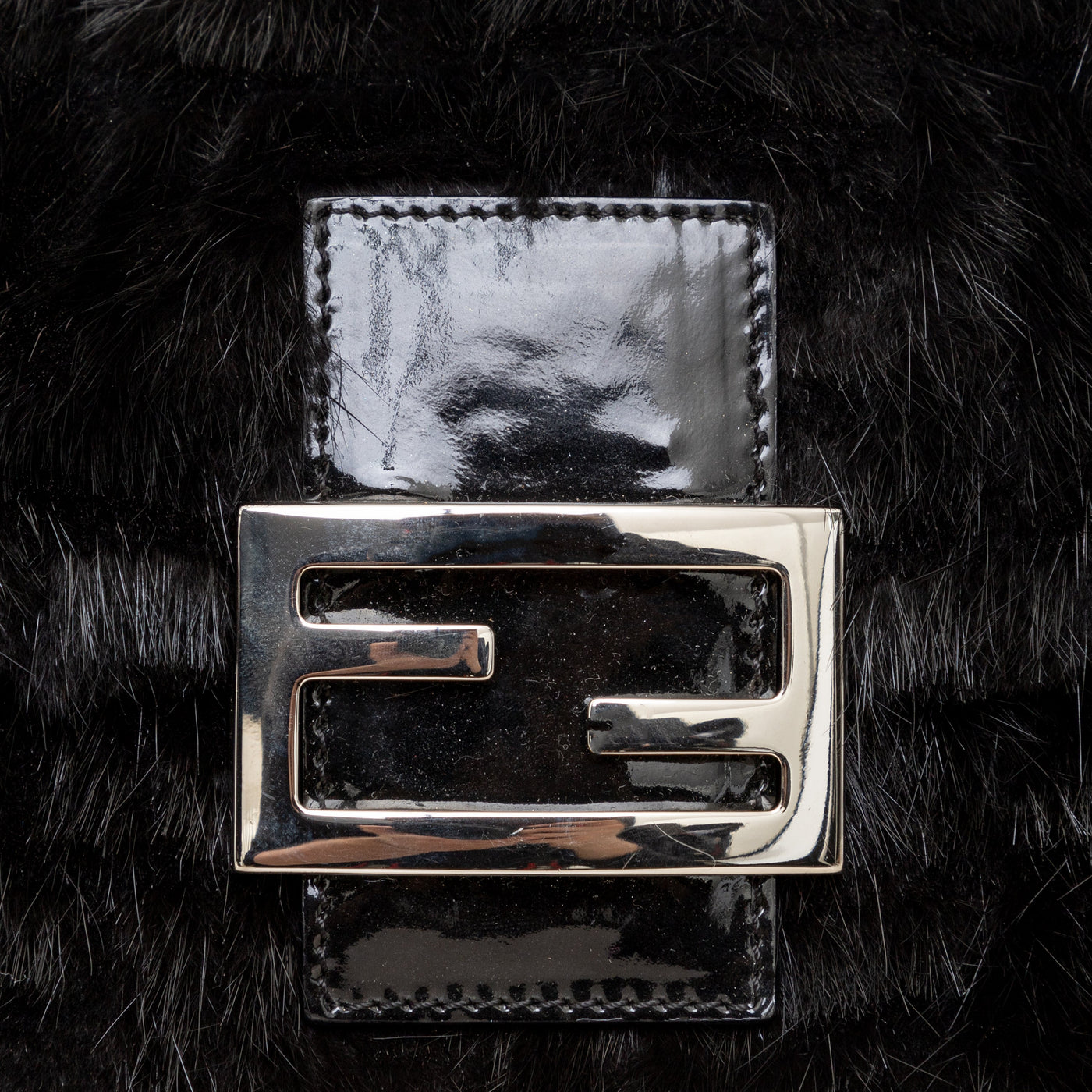 Secondhand Fendi Monogram Fur Baguette