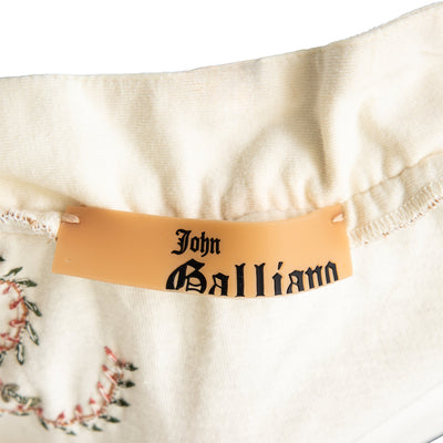Secondhand John Galliano Embroidered T-shirt 