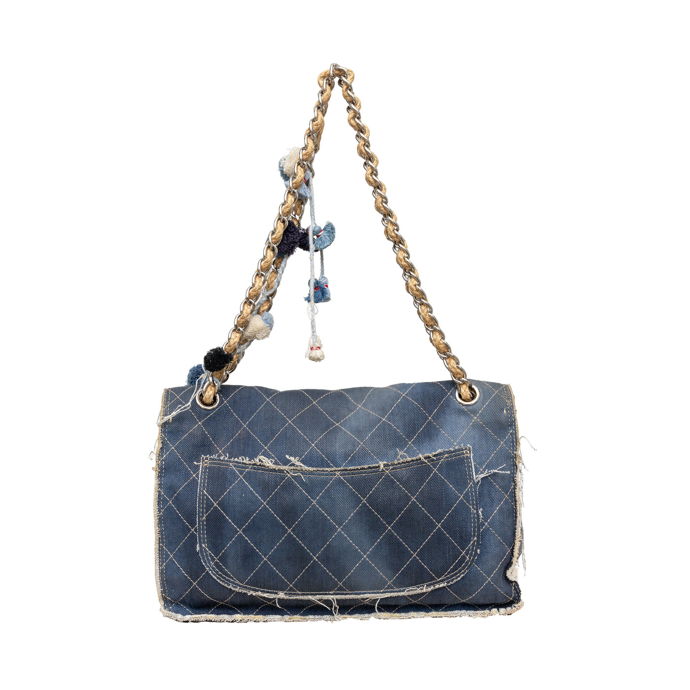 Secondhand Chanel Paris-Dubai Denim Flap Bag 
