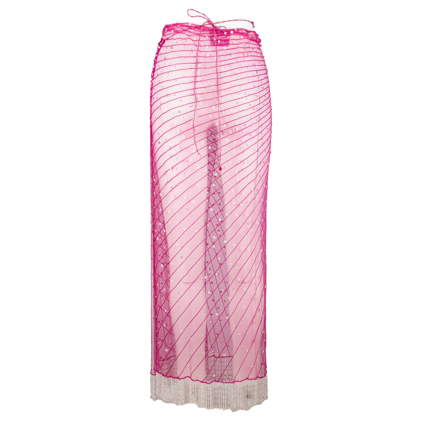 Secondhand Roberto Cavalli Bead Embellished Wrap Skirt 