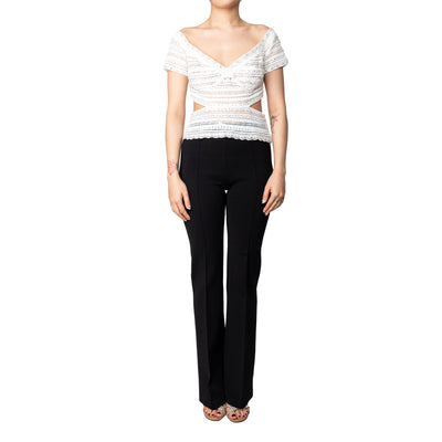 Secondhand Gianfranco Ferre White Cut-out Top