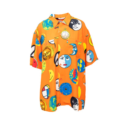 Secondhand Moschino Jeans Printed Oversized Shirt 