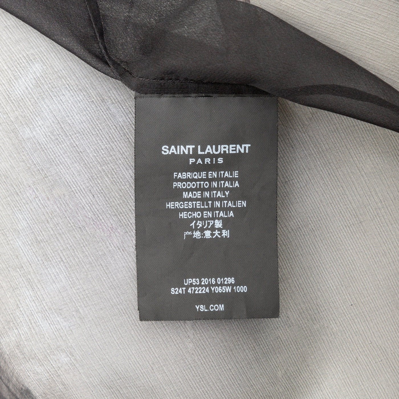 Secondhand Saint Laurent	Sheer Shirt 