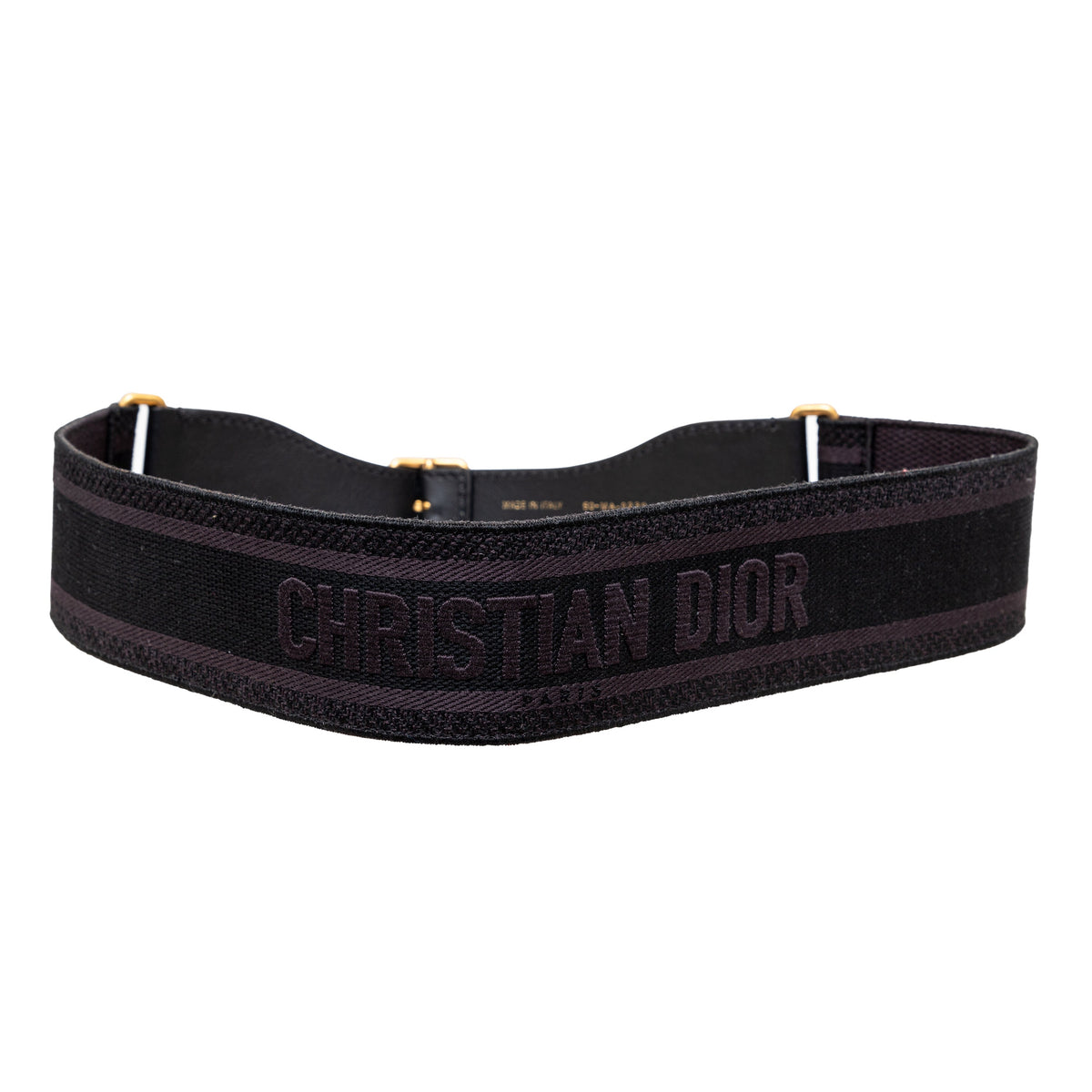 Secondhand Christian Dior Wide Canvas Belt 