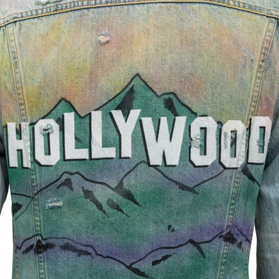 Secondhand Amiri Distressed 'Hollywood' Denim Jacket 