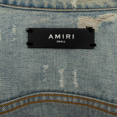 Secondhand Amiri Distressed 'Hollywood' Denim Jacket 