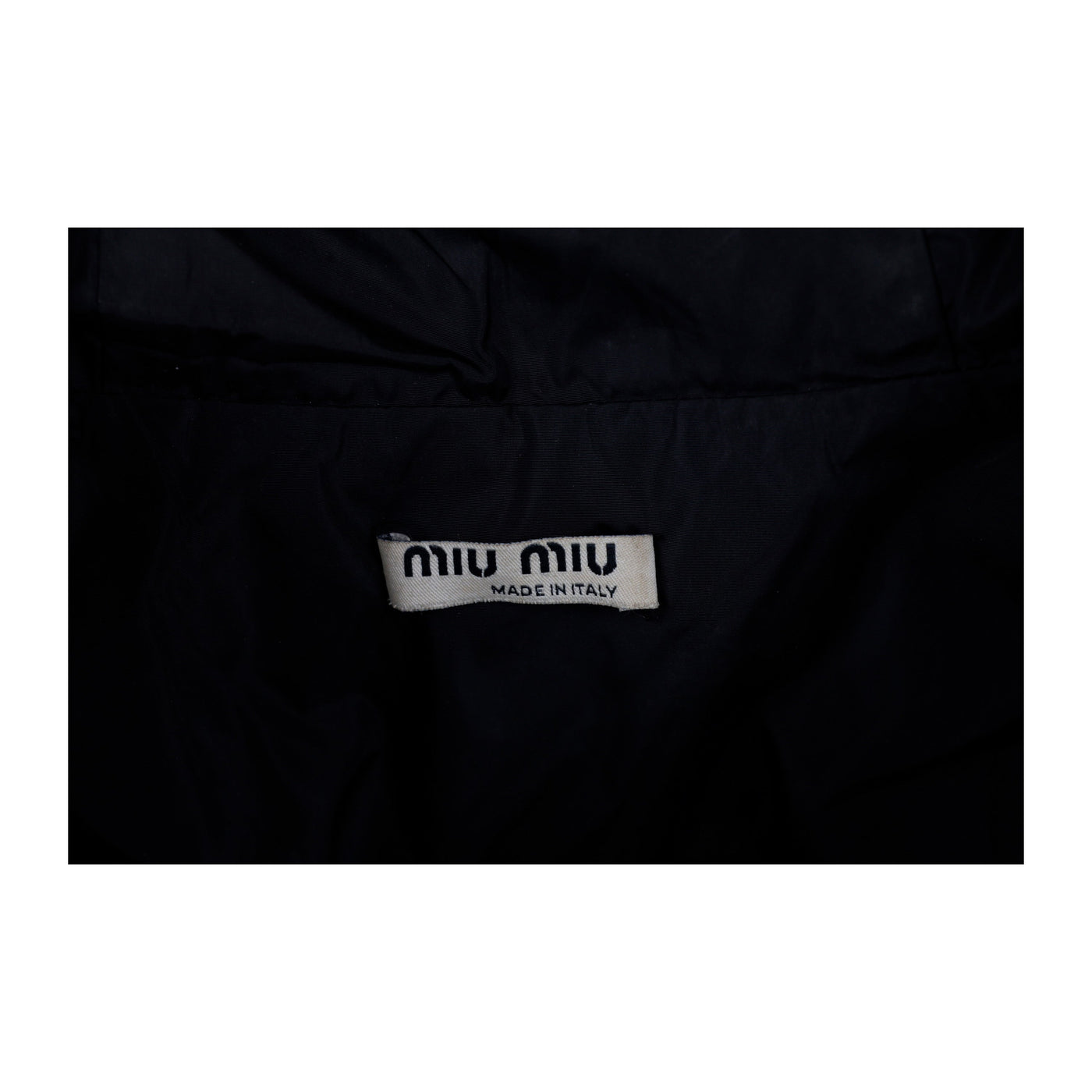 Secondhand Miu Miu Coat with Zippered Hoodie