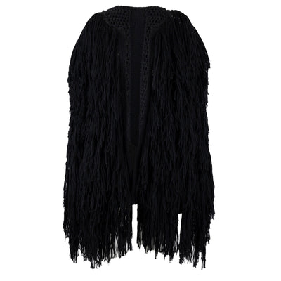 Secondhand Collection Privée Knit Jacket with Fringes