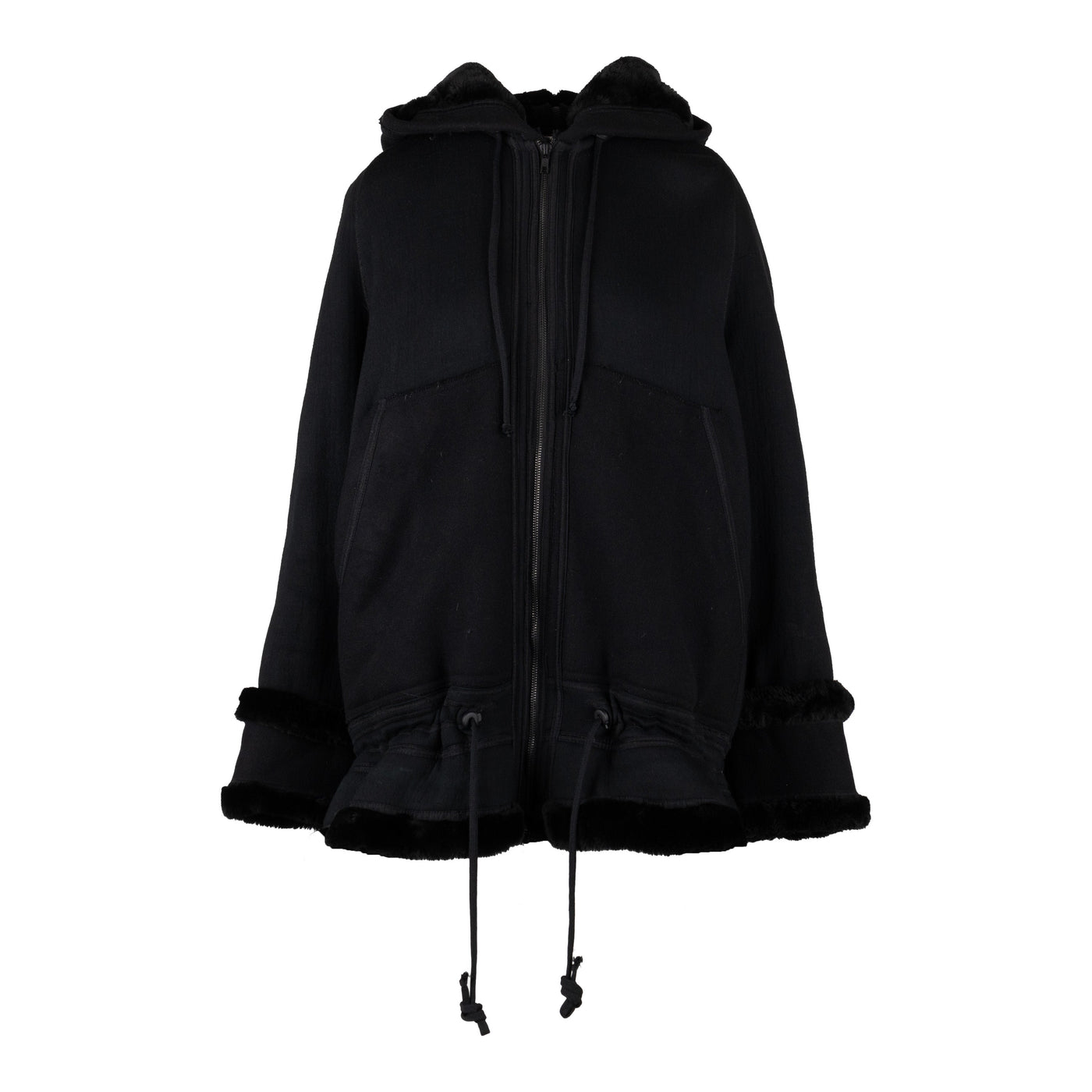 Secondhand Diliborio Double Layered Wool Jacket with Hoodie 