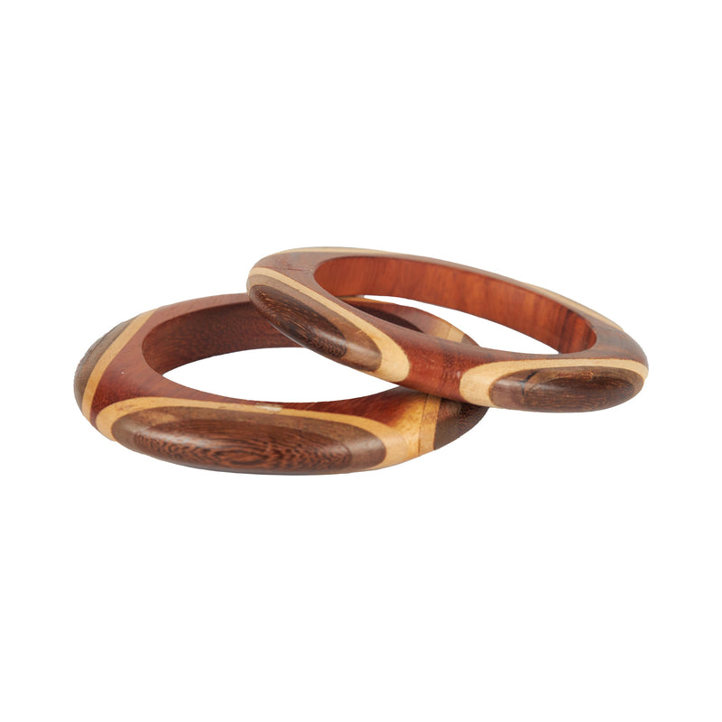 Secondhand Collection Privée Wooden Bangle Set