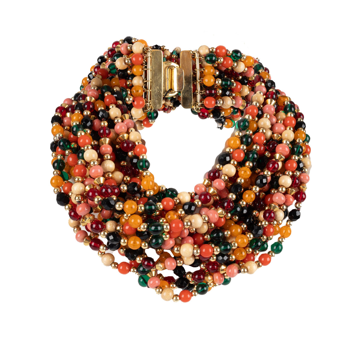 Secondhand Collection Privée Multicolor Layered Choker