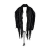 Collection Privée Faux Fur Scarf with Leather Fringes - '10s