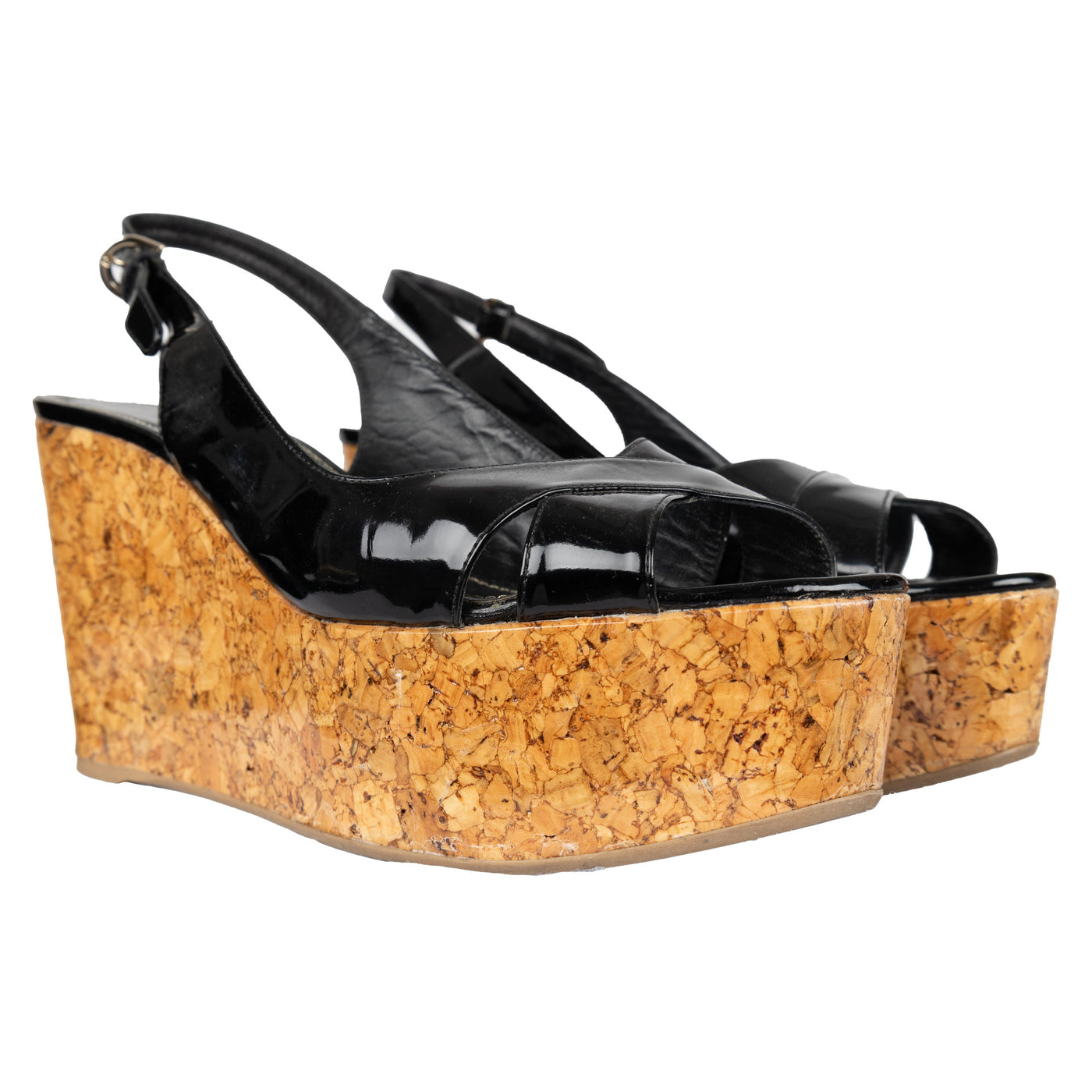Secondhand Sergio Rossi Platform Wedge Sandals 