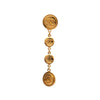 Chanel clip-on gold plated pendant earring CC logo pre-owned