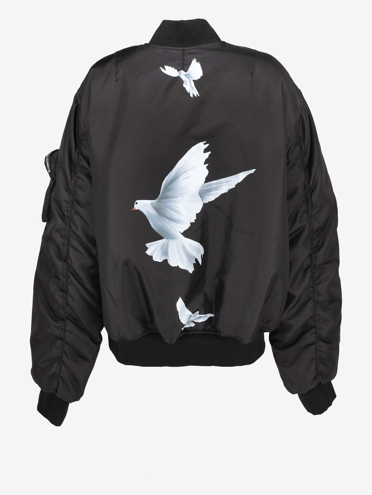 3.Paradis Freedom Doves MA-1 Bomber Jacket RU21726.18  Vintage 
