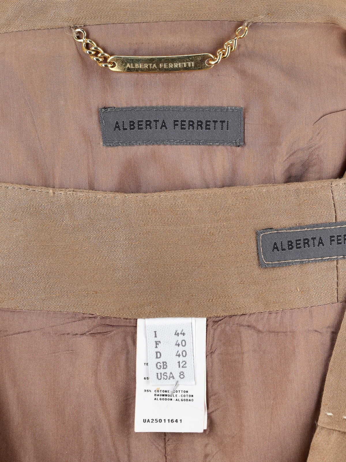 Alberta Ferretti Tailored Suit with Exposed Stitching Detail CVB22.33.2  Alberta Ferretti 