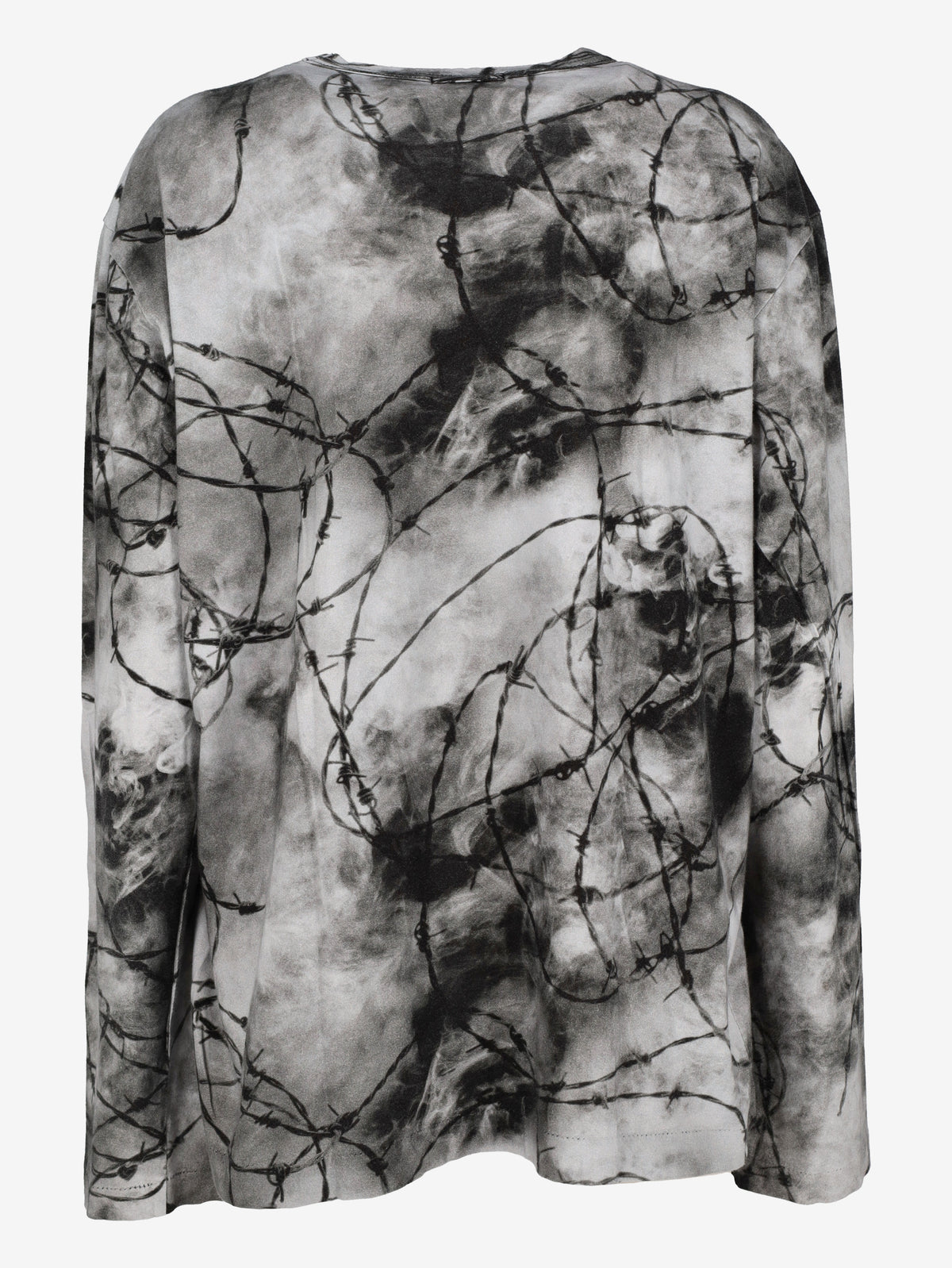 Comme des Garçons Dark Barbed Wire Print Cotton Sweater MU260922.44  Comme des Garçons 