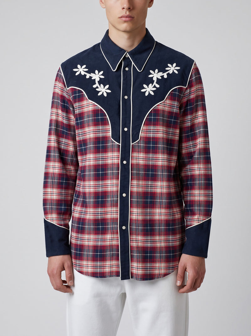Dsquared² Embroidered Western Check Shirt RU21726.44  Dsquared² 