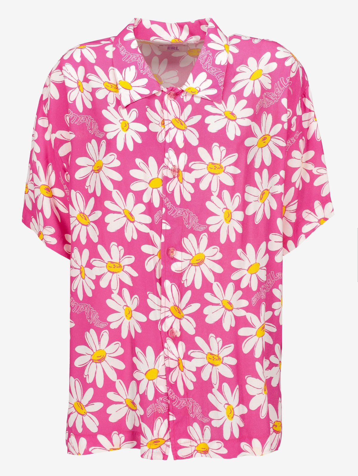 Vintage Fuchsia Daisy Print Shirt MU260922.33  Erl 