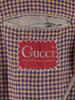 Gucci Yellow and Blue Checked Linen Blazer MU260922.54  Gucci 