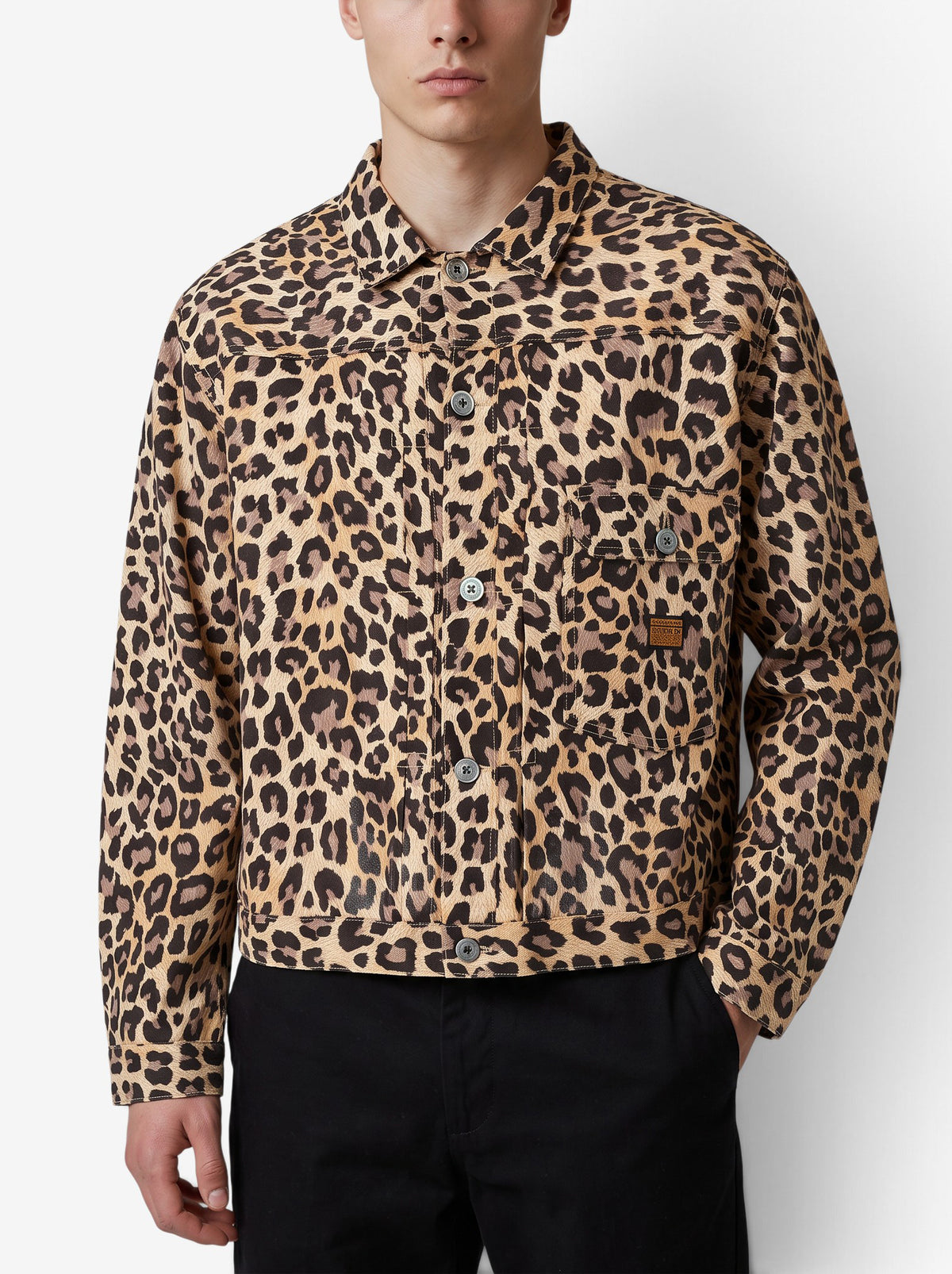 KAPITAL Leopard Print Cotton Shirt MU260922.35  Kapital 
