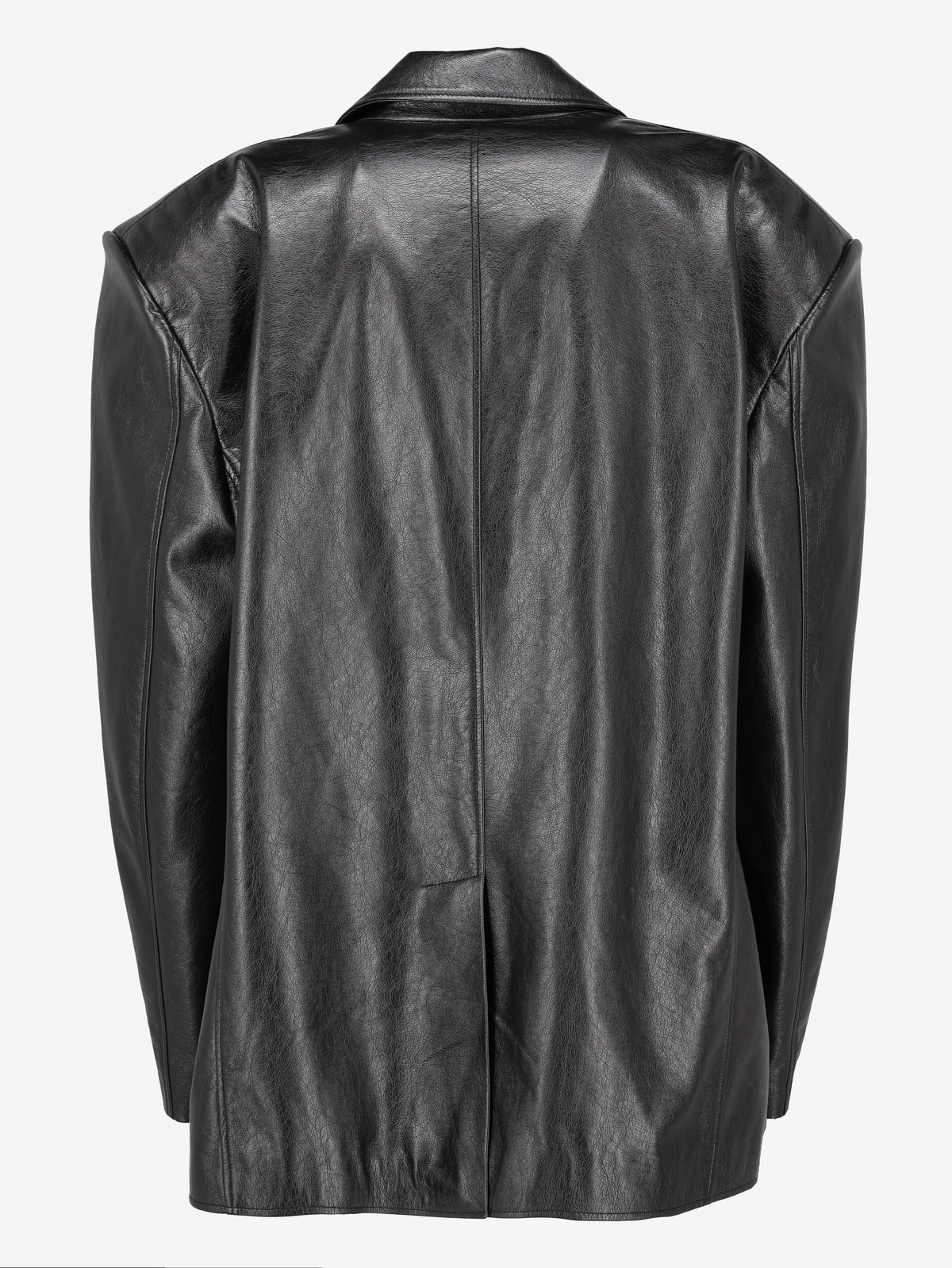 Vintage Oversized Faux Leather Jacket MU260922.63  Luudan 