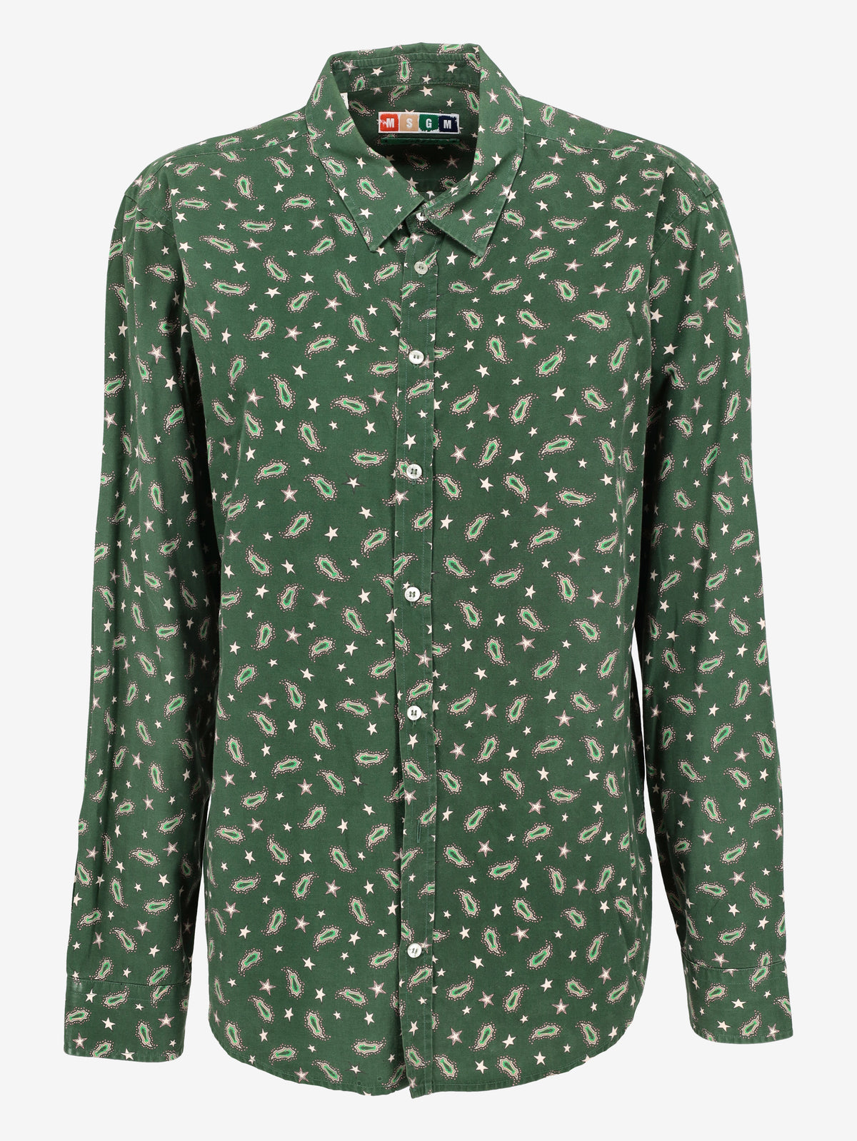 MSGM Fall/Winter 2015 Star Print Cotton Shirt RU21726.45  MSGM 