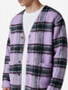 Vintage Lilac Tartan Wool-Blend Cardigan MU260922.60  Pleasures 