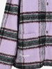 Vintage Lilac Tartan Wool-Blend Cardigan MU260922.60  Pleasures 
