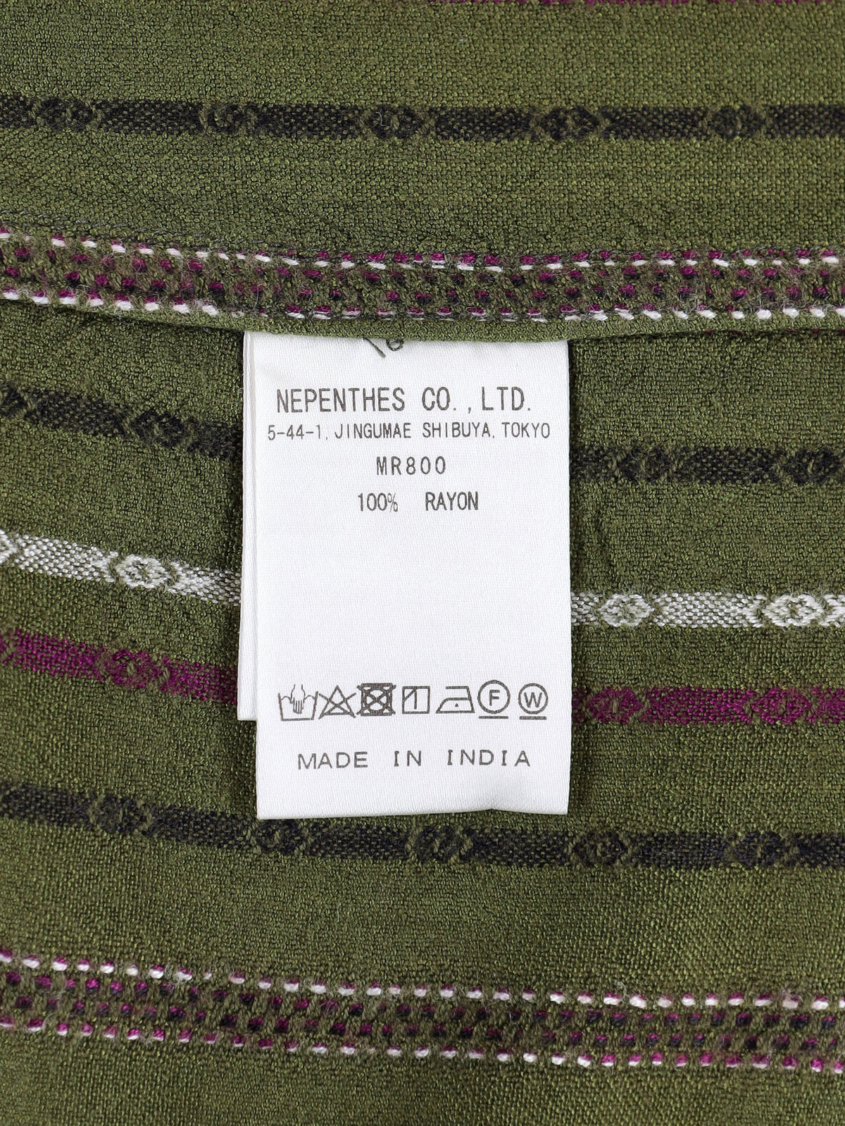 South2 West8 Oversized Striped Rayon Shirt MU260922.38  South2 west8 