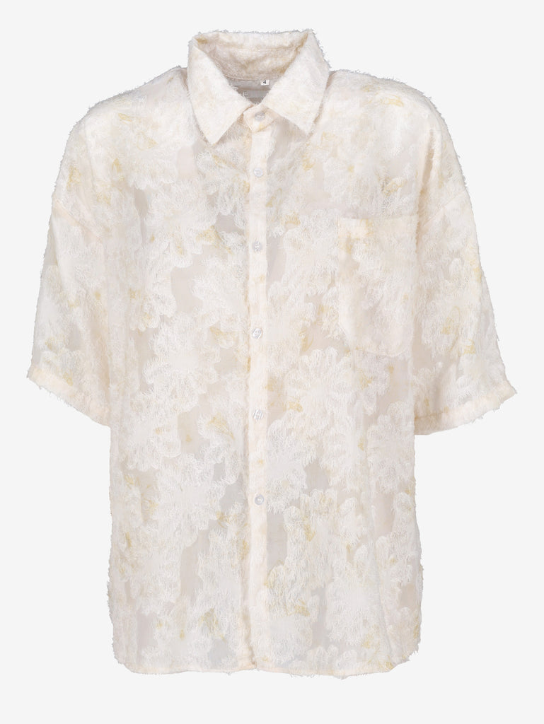 Vintage Japanese Textured Daisy Shirt MU260922.40  Vintage 