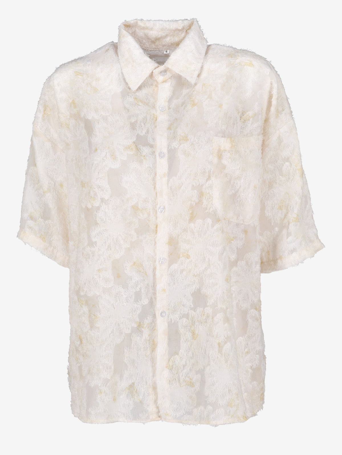 Vintage Japanese Textured Daisy Shirt MU260922.40  Vintage 
