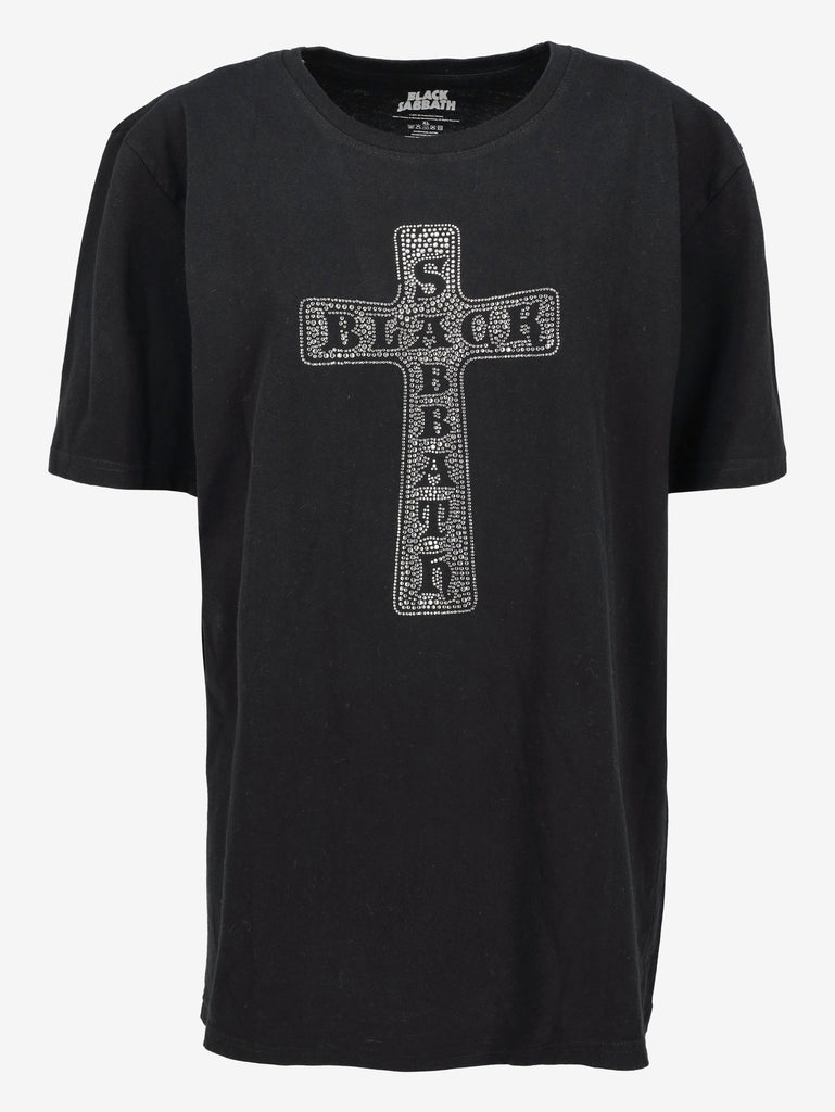 Black Sabbath Rhinestone Cross T-Shirt MU260922.46  Vintage 