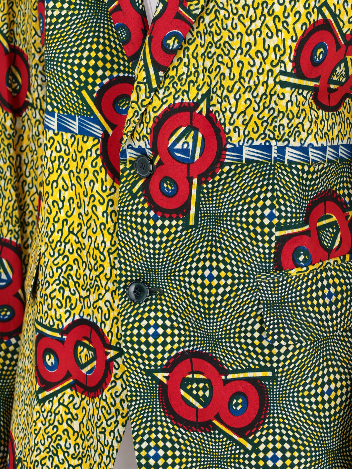 Vintage African-Inspired Printed Blazer RU21726.13  Vintage 