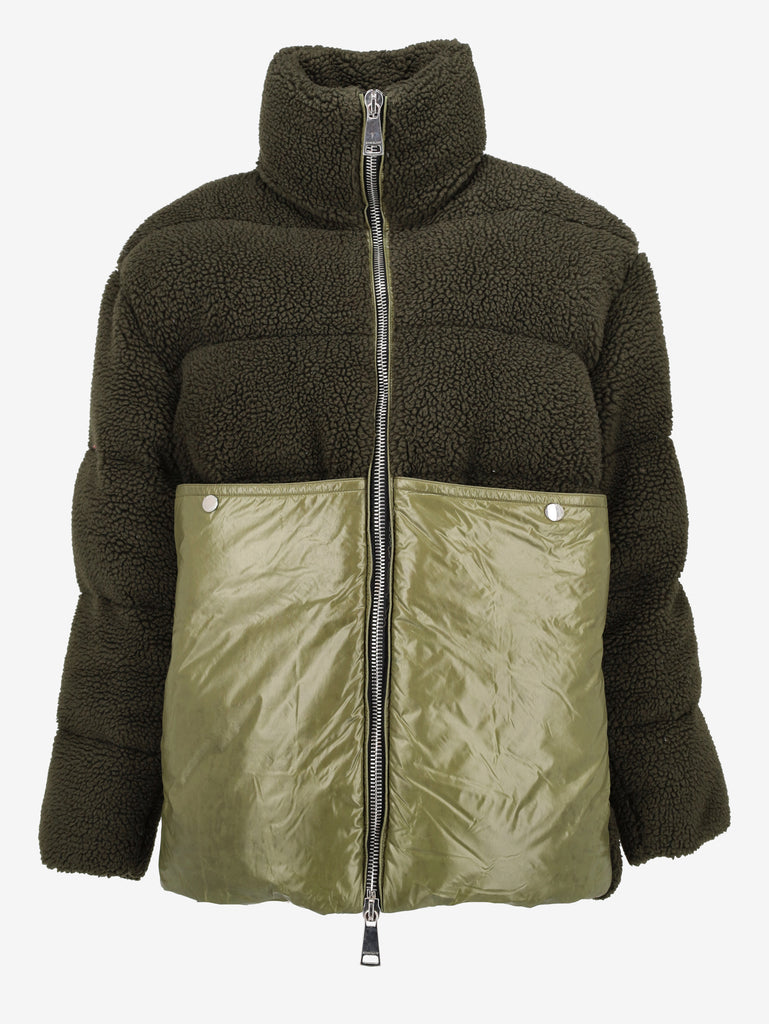 Khrisjoy Oversized Teddy-Trim Puffer Jacket RU21726.54  Vintage 
