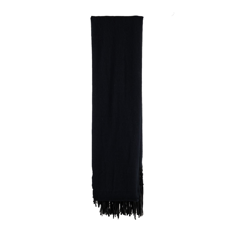 Secondhand Collection Privée Wool Shawl with Fringes