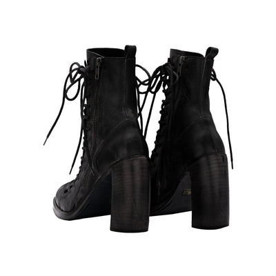 Ann Demeullemeester black leather boots pre-owned