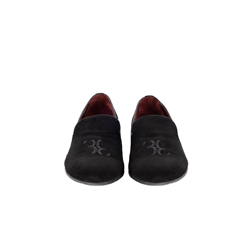 Billionaire black suede loafers pre-owned