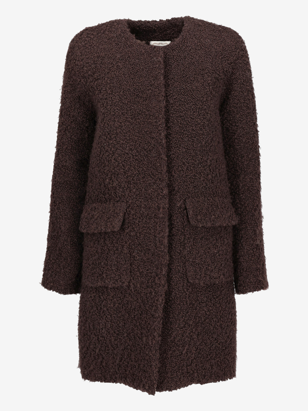 Agnona Coat in Brown Shearling CVM25.14.93  Agnona 