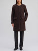 Agnona Coat in Brown Shearling CVM25.14.93  Agnona 