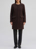 Agnona Coat in Brown Shearling CVM25.14.93  Agnona 