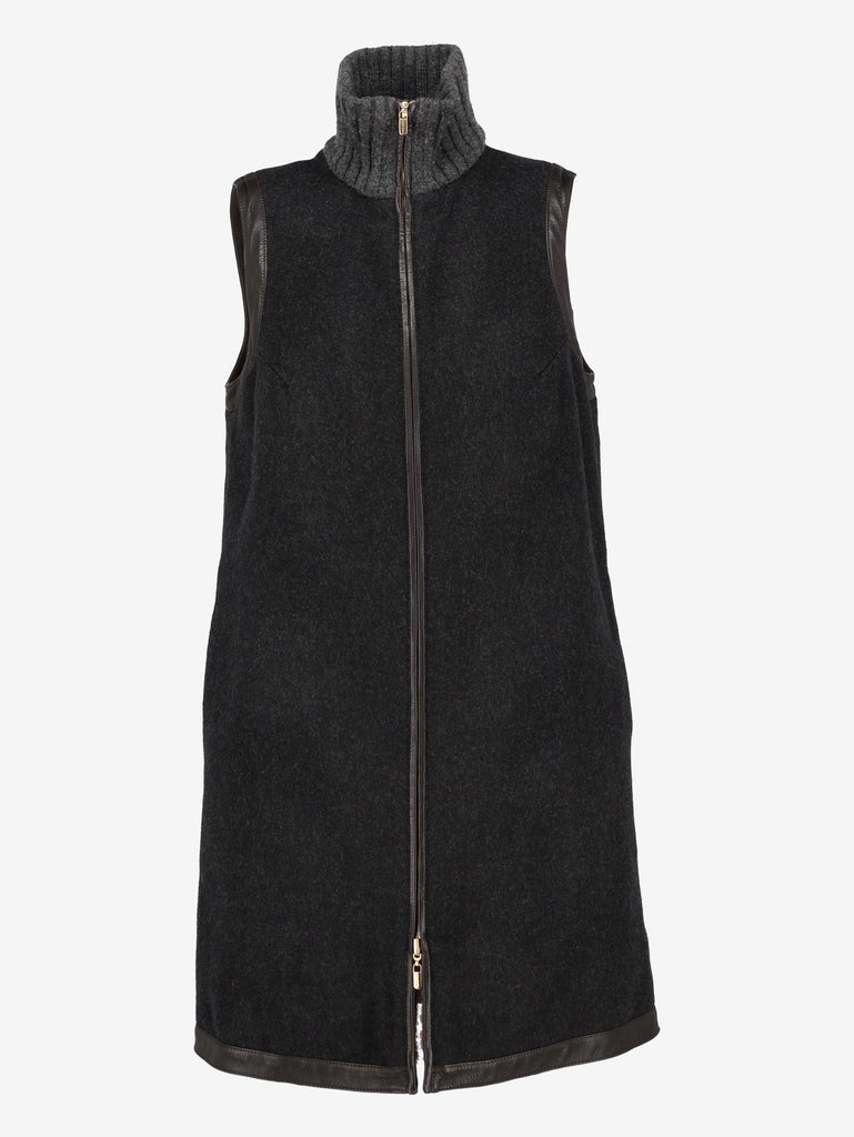 Agnona Fur-Lined Sleeveless Mini Dress CVM26.8.27  Agnona 
