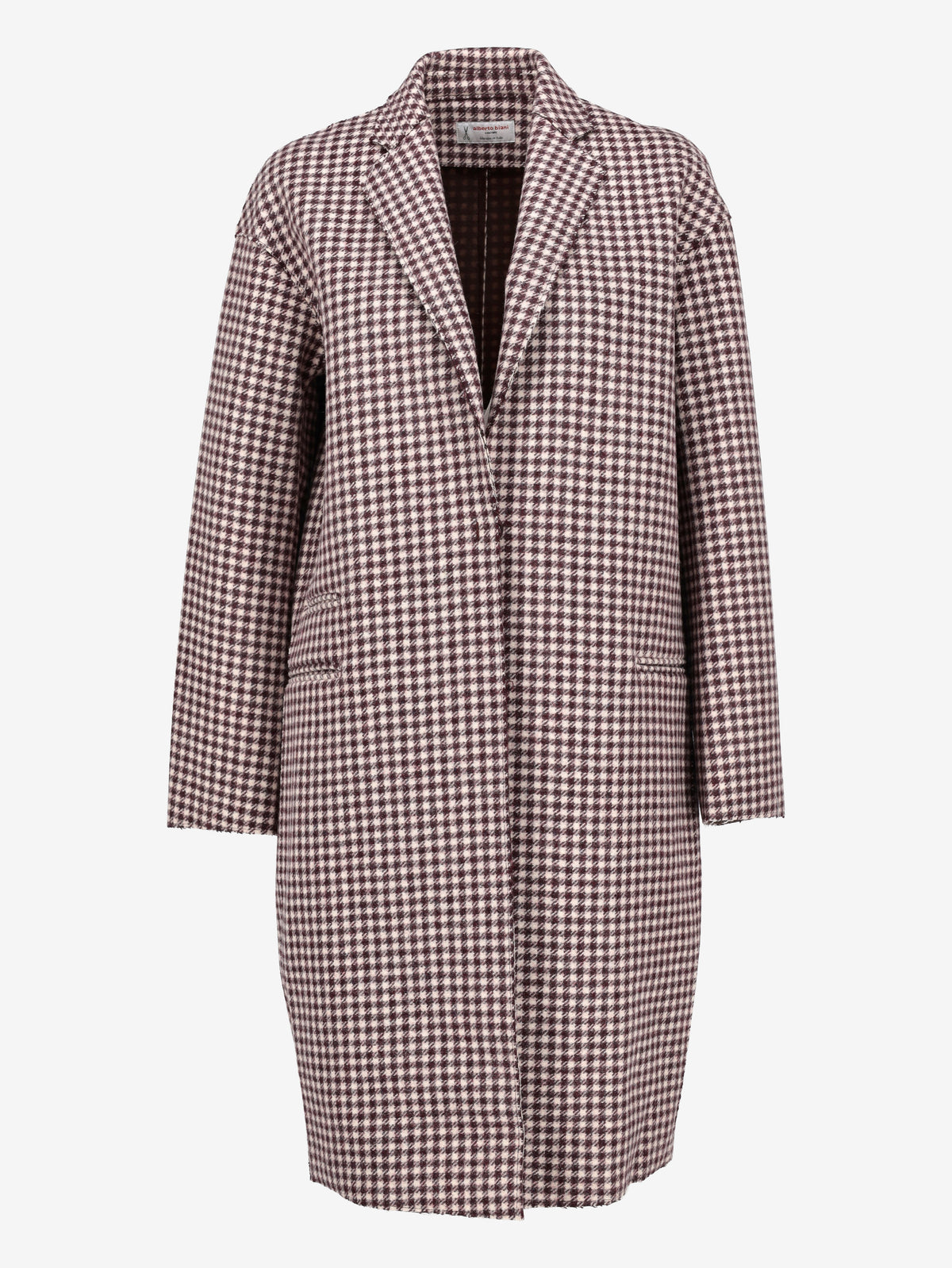Alberto Biani Checkered Wool Coat CVM26.22.12  Vintage 