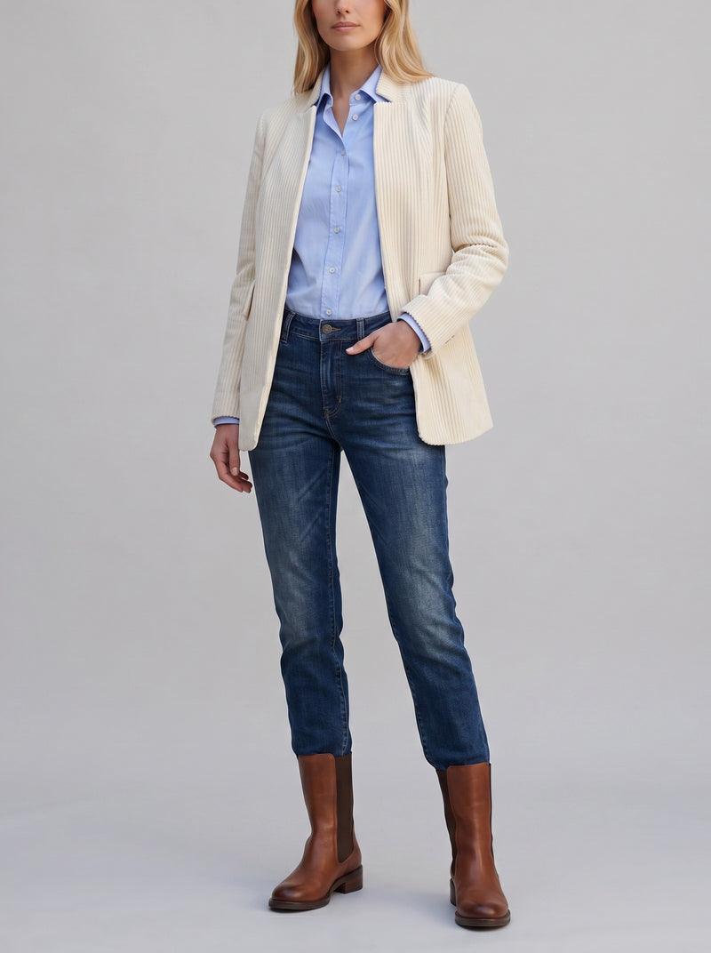 Vintage Corduroy Blazer with Front Pockets MR22526.7 . Alberto zambelli 