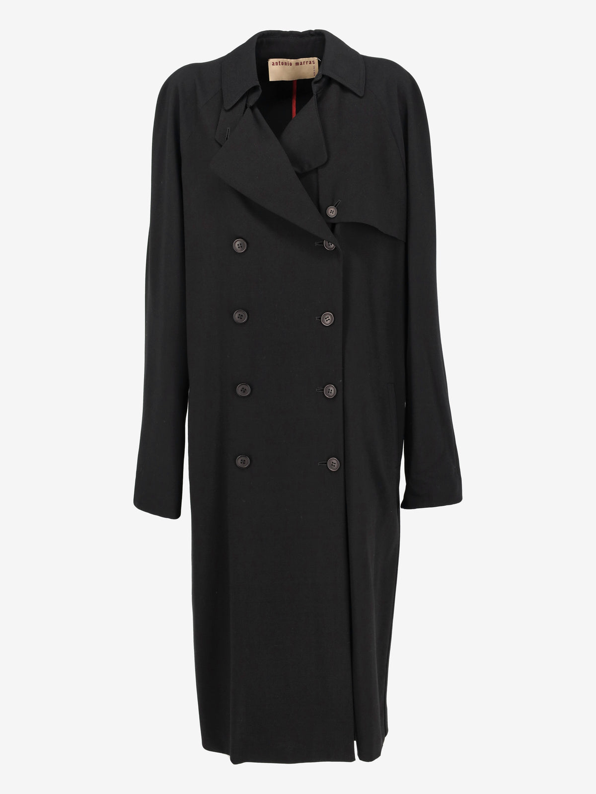 Antonio Marras Black Double-Breasted Coat W201026.1  Antonio Marras 