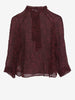 Aspesi Blu Burgundy Transparent Blouse